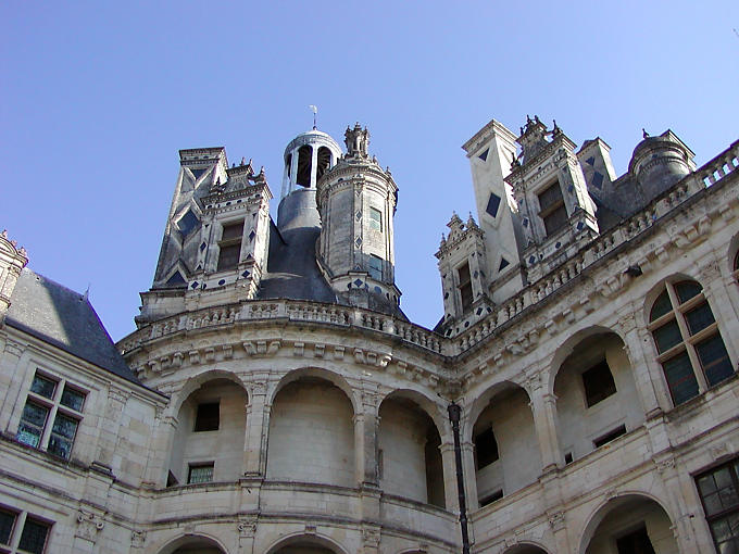 Perspectiva Angle Castelo de Chambord, França.