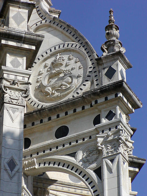 Brasão de François 1er, Chambord, França.