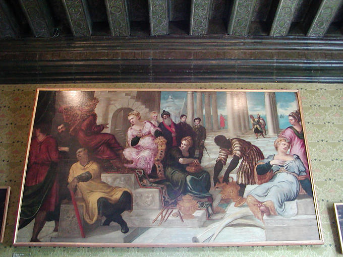 Mesa na sala de Gabrielle d'Estrees, Château de Chenonceau, França.