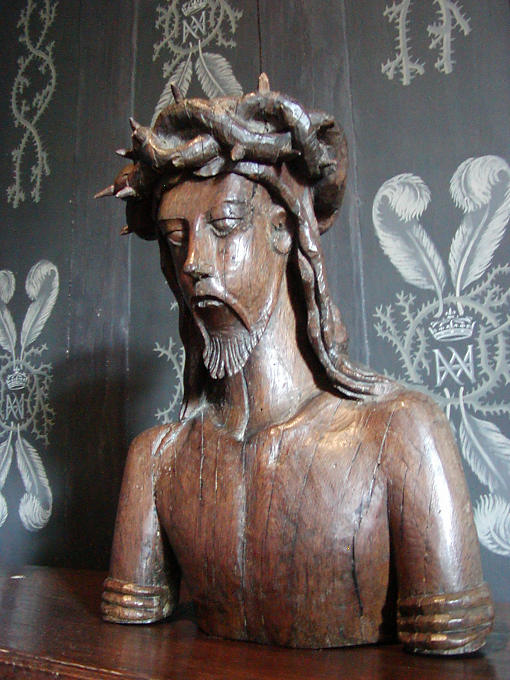 Coroa de madeira Cristo de espinhos, Chenonceau, França.