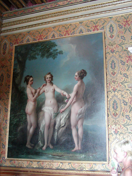 As Três Graças, de mesa, Chenonceau, França.