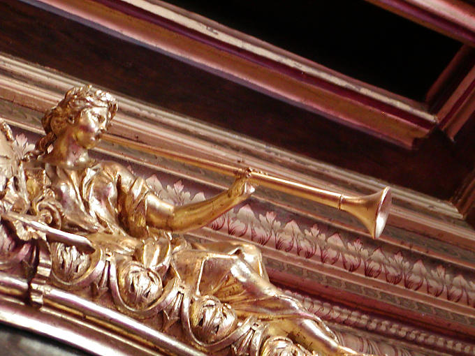 Detalhe de um quadro, salão de Louis XIV, Chenonceau, França.