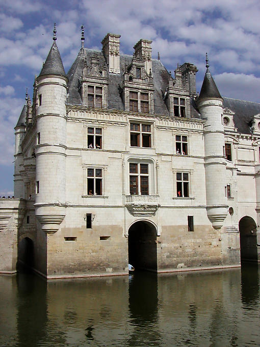 O edifício principal, Château de Chenonceau, França.