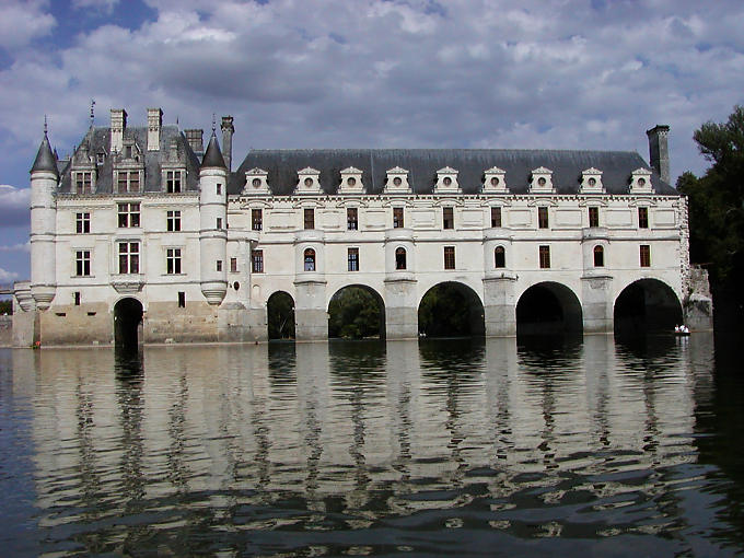 Diane Arches Bridge, Castelo de Chenonceau, França.