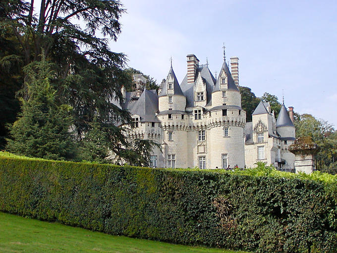 O Castelo da Bela Adormecida Castelo Rigny-Ussé, França.