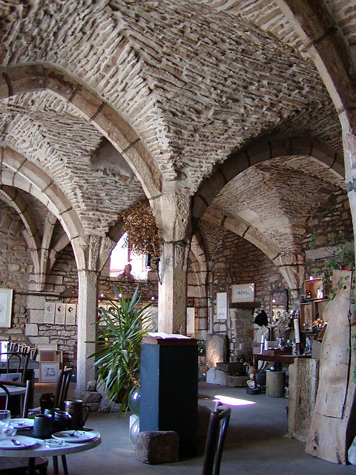 Cabalus salão de chá, Vézelay, França.