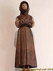 Estátua de madeira em exposição na Galeria, Château de Villandry, França.