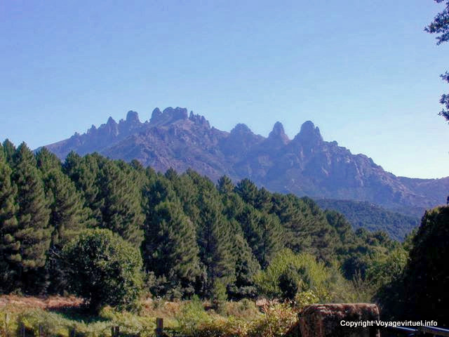 Bavella, montanhas, Corsica