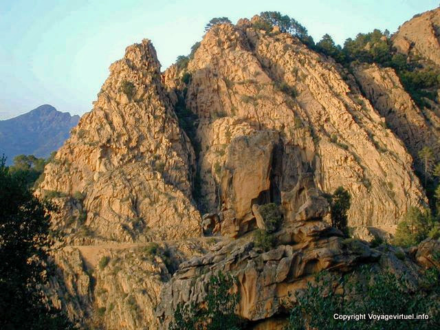 Calanches Piana di taffoni para Porto Ota, Corsica