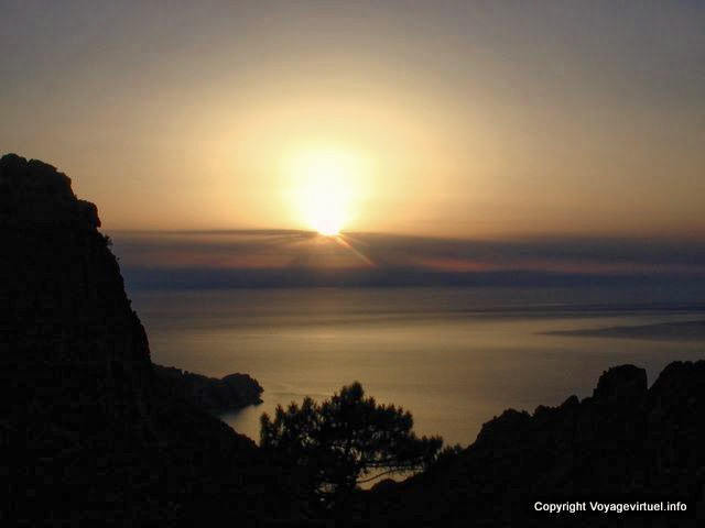 Pôr do sol, Golfo do Porto, Corsica