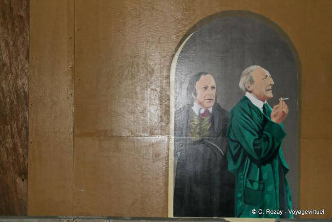 Avignon, murais de atores famosos, Provença, França