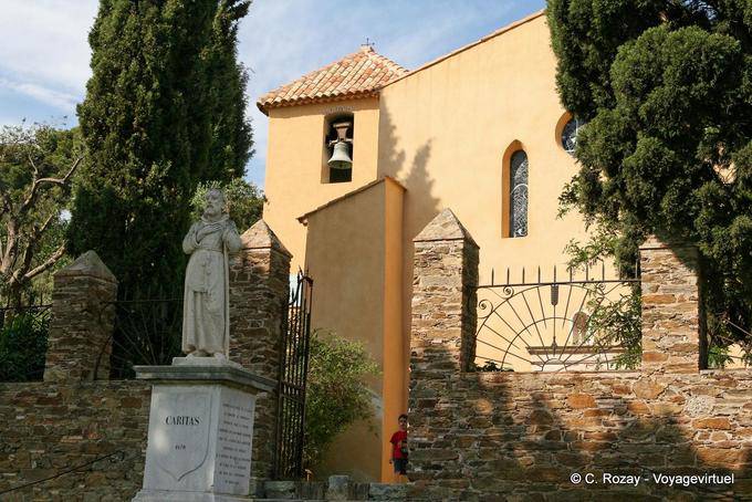 Bormes-les-Mimosas, estátua Caritas, Provença, França