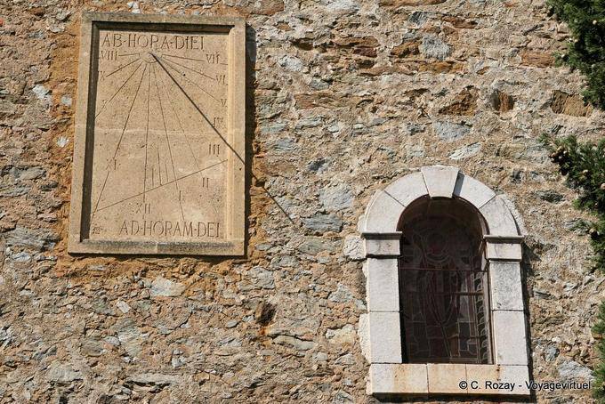 Bormes-les-Mimosas, relógio de sol, Provença, França