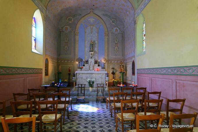Collobrières, Nave e coro Rua Capela de Nossa Senhora da Torre, Provença, França