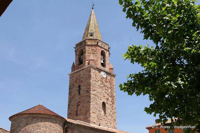 Fréjus, torre do sino da Catedral de Saint-Léonce, Provença, França