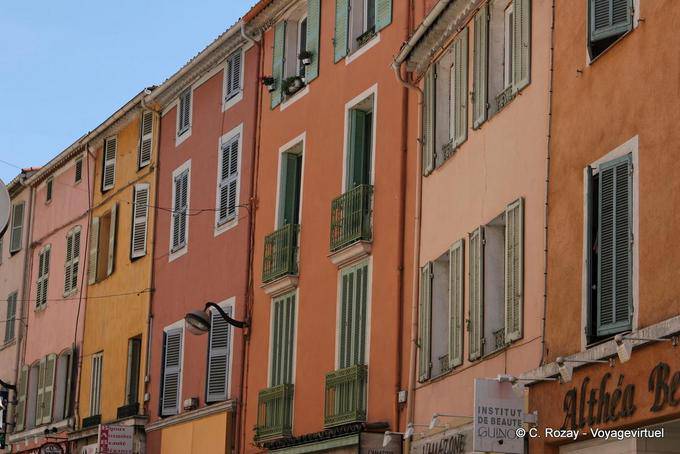 Fréjus, cores de rua, Provença, França