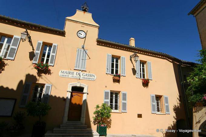 Gassin, prédio da Prefeitura, que data de 1584, Provença, França