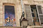 Pintado por Dominique Durand e Marion Pochy, trompe l'oeil Avignon, França.