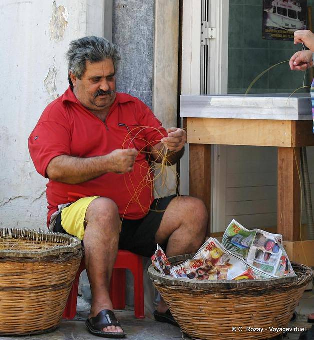 Linha de pesca para desvendar, Aghios Nikolaos - Creta, Grécia