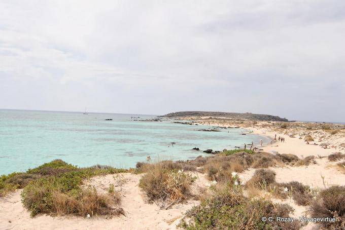 Caminhe na península Elafonissi - Creta, Grécia