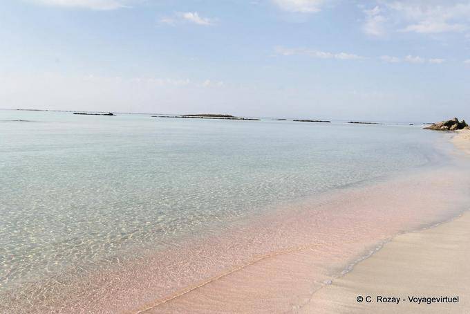 Cores do Mediterrâneo lagoa Elafonissi - Creta, Grécia