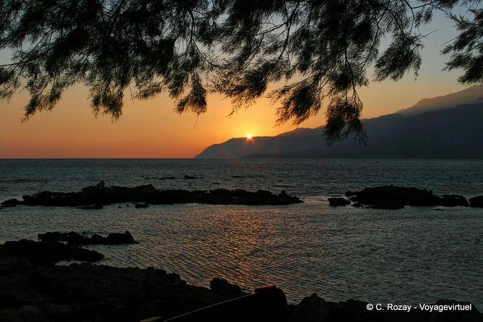 Pôr do sol na Fragokastello - Creta, Grécia
