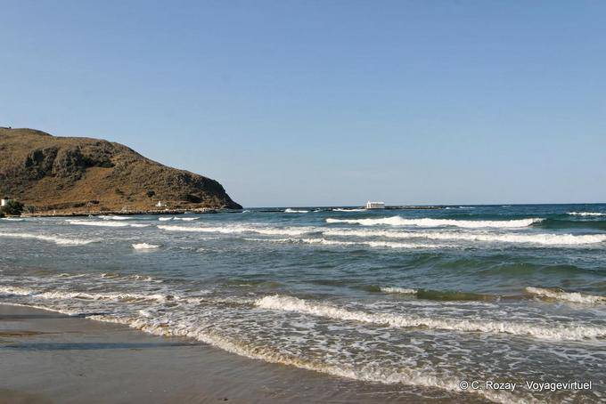 Georgioupoli no fundo da baía de Almiros - Creta, Grécia