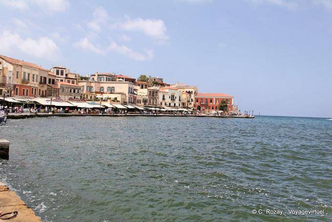 Caminhada no porto, Chania - Creta, Grécia
