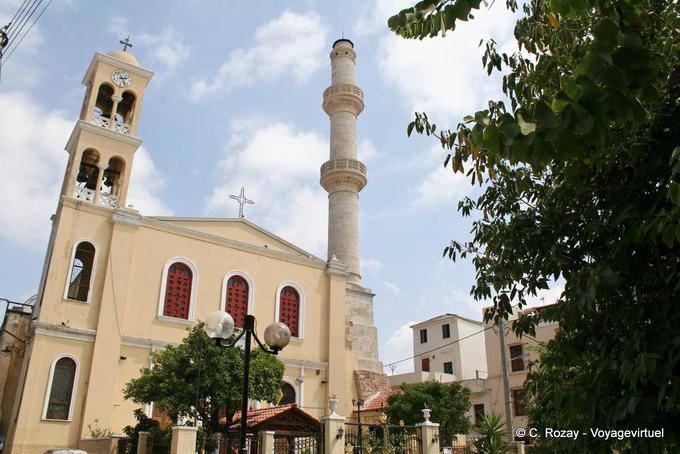 A igreja de Agios Nikolaos Splantzi, Chania - Creta, Grécia