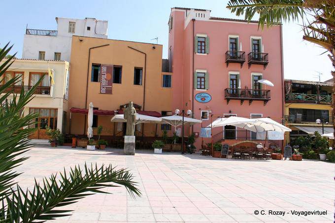 Chania, Estátua da Atenágoras - Creta, Grécia