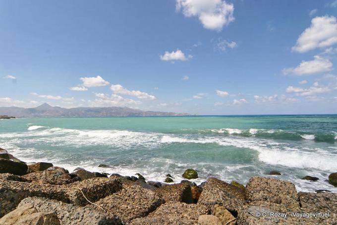 Cores do céu e do mar cores, Heraklion - Creta, Grécia