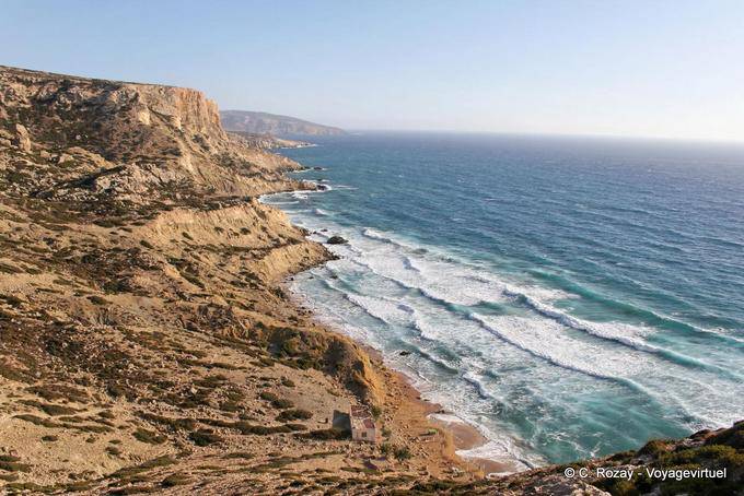 A costa sul de Kouroupi, Matala - Creta, Grécia