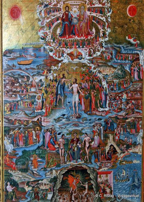 Glória de Cristo (1770) mosteiro Komaros Tabela Moni Toplou - Creta, Grécia