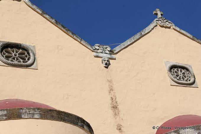 Figura na igreja dupla Vori (Bwpoi) - Creta, Grécia