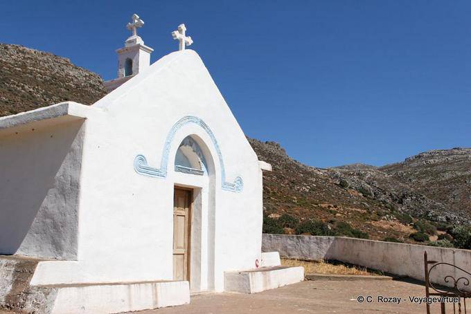 Capela nas alturas de Zakros - Creta, Grécia
