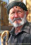 Retrato de um pastor de Creta Anopoli, Nome Chania, Creta.