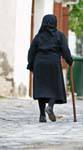 O preto é a cor dominante para a roupa cretenses, Lassithi, Creta.