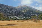 Lassithi Vila prateleira enforcamento montanha, Creta.