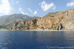 Praia oeste de Agia Roumeli, Creta.