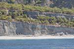 Cliffs entre Sougia e Paleochora, Creta.