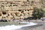 Grutas escavadas na falésia, Matala, Creta.