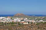 Panorama do rock and Palekastro Chiona, Creta.
