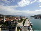 Trogir, vista geral do riva, Croacia.