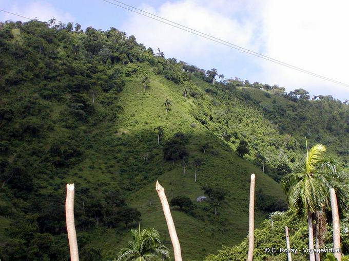 Paisagem do interior para El Seibo,, Rep. Dominicana