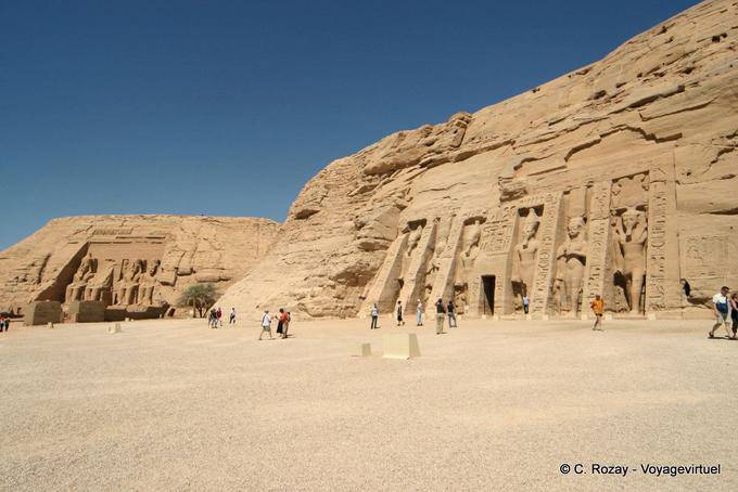 Visão geral do site, Abu Simbel - Egipto
