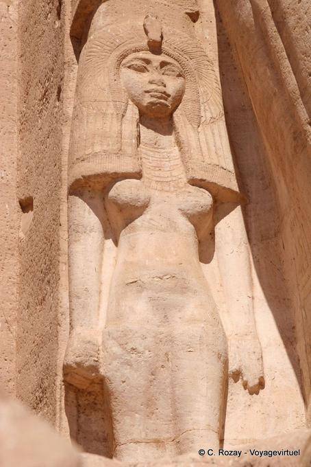 Meritamun (filha mais velha de Nefertari) Grande Templo, Abu Simbel - Egipto