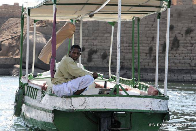 Solidão do landlubber, Assuão - Egipto