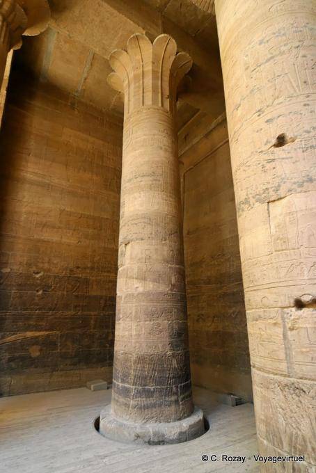 Coluna Pronaos, Templo de Philae - Egipto