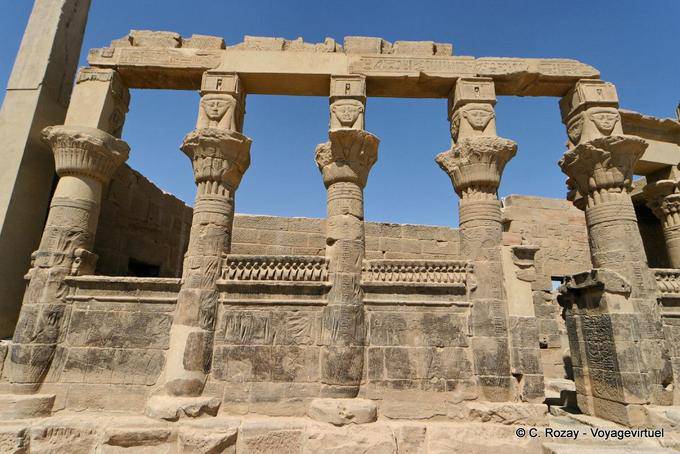 Quarto Salão de nascimento, Templo de Philae - Egipto