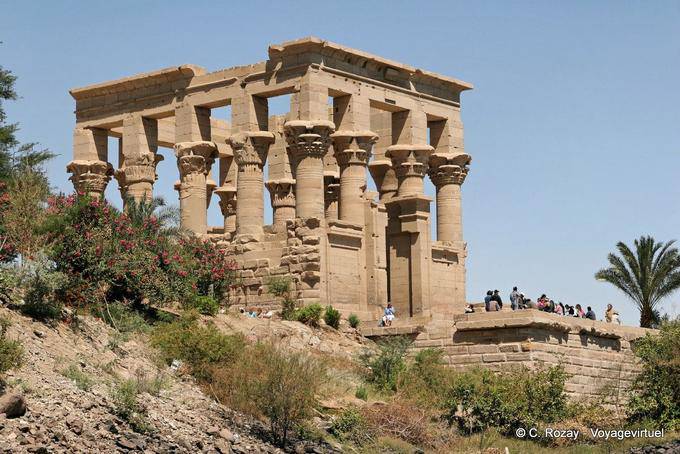 Panorâmica de Trajano Kiosk, Philae - Egipto